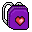 backpack heart
